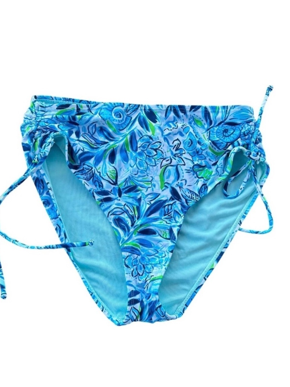 Stella Parker high waist drawcord adjustable swim bottom size Medium New